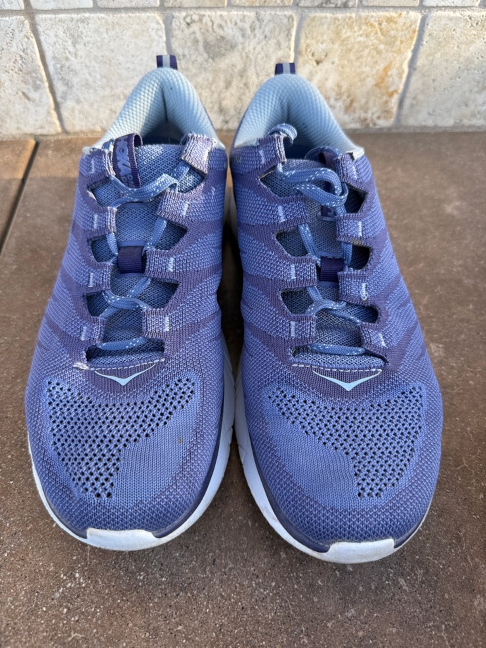 Hoka One One Women's Purple/Blue Hupana Knit Jacquard Sneakers